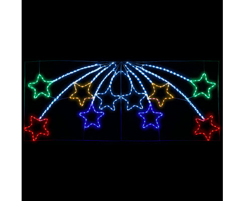 Jingle Jollys Christmas Motif Lights LED Star Fall Light Waterproof Outdoor Xmas