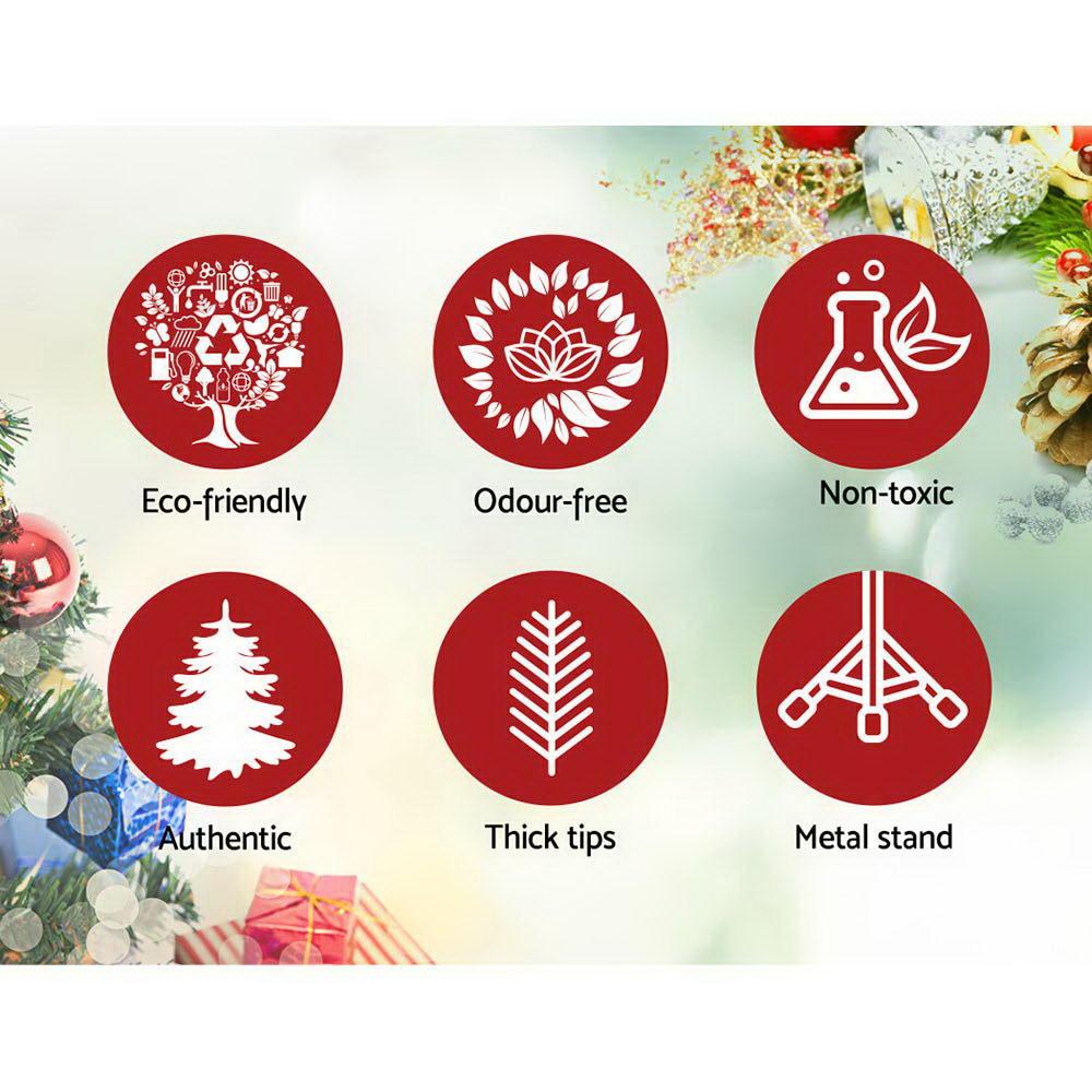 discount-ten Jingle Jollys Christmas Tree 2.1M 7FT Xmas Decorations Snow Home Decor 1106 Tips