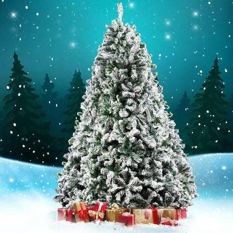 early sale simpledeal Jingle Jollys Christmas Tree 2.1M 7FT Xmas Decorations Snow Home Decor 1106 Tips