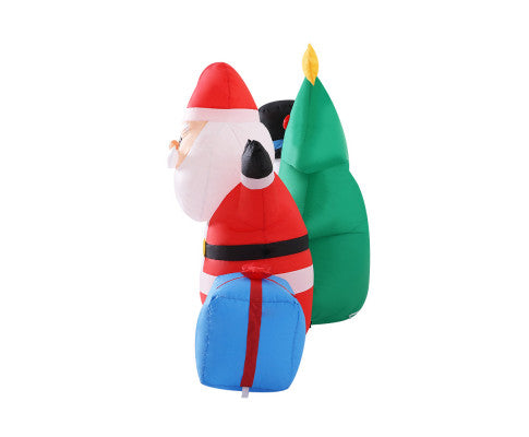 Jingle Jollys  Christmas  Tree 2.7M Inflatable Snowman Lights Outdoor Decorations