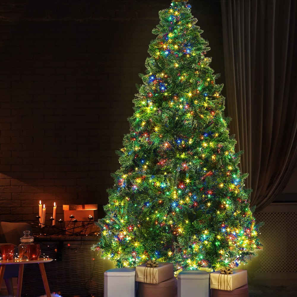 Jingle Jollys Christmas Tree LED 2.4M 8FT Xmas Decorations Green Home Decor