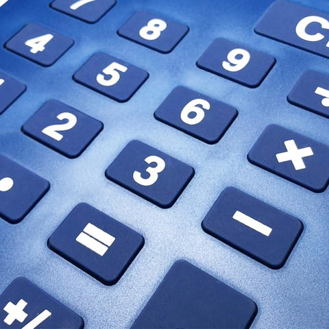 Jumbo Calculator Large Size Display Orange