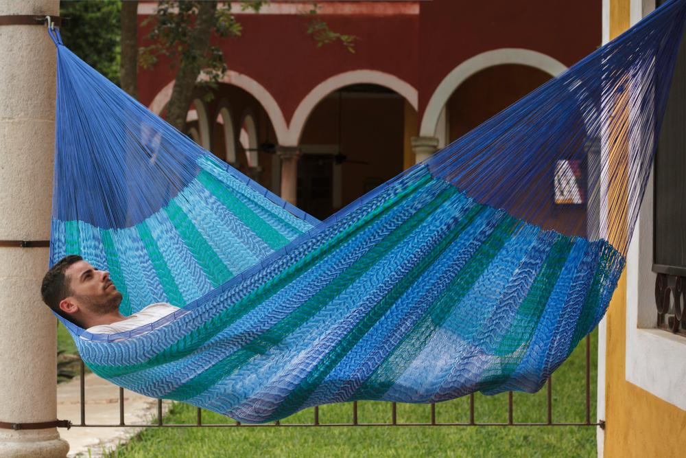 Home & Garden Jumbo Size Nylon Plus Hammock in Caribe