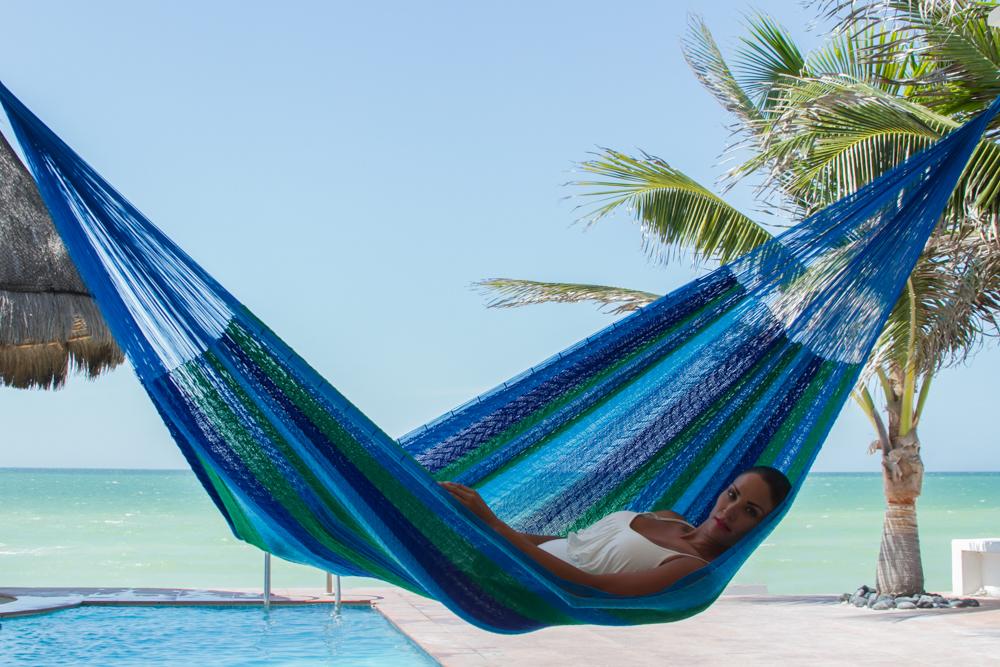 Home & Garden Jumbo Nylon Plus Hammock in Oceanica