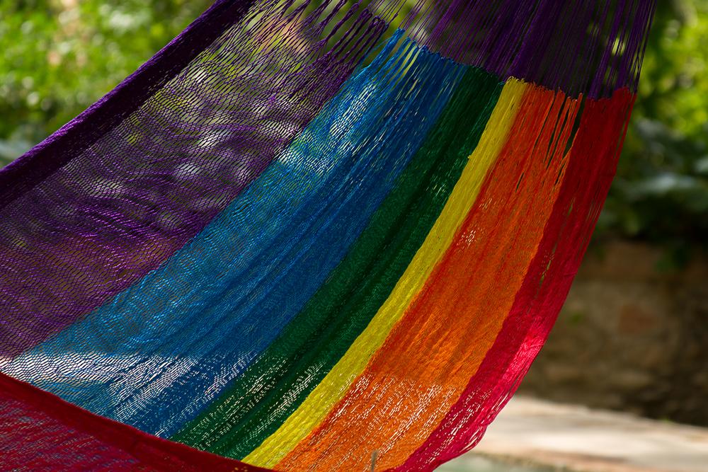 Hammock Jumbo Nylon Plus Hammock in Rainbow