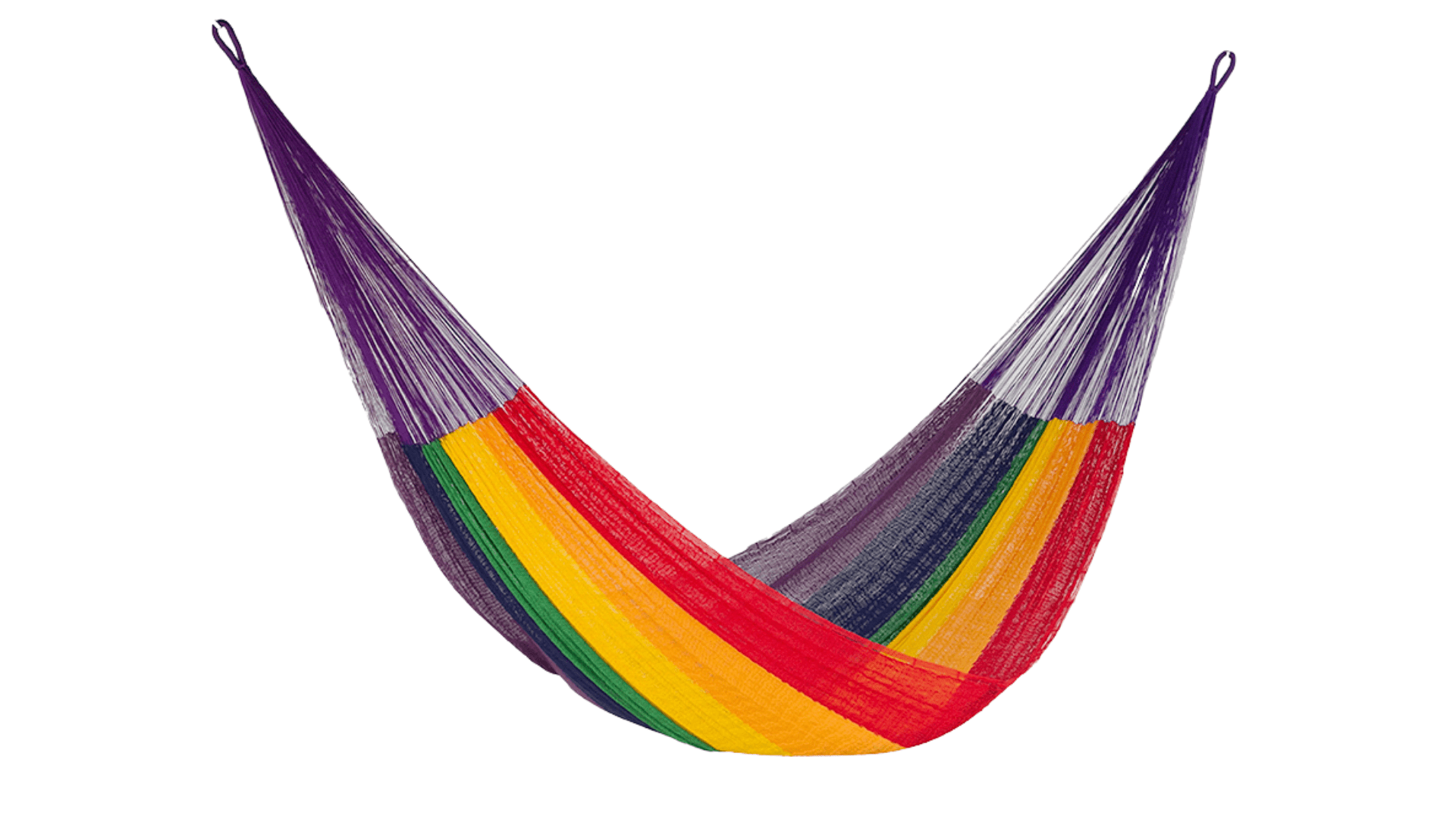 Jumbo Size Cotton Mexican Hammock in Rainbow Colour