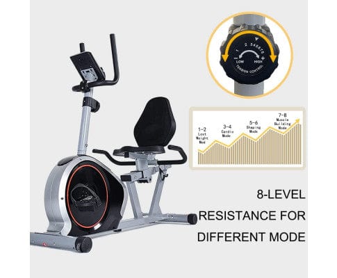 K16 Recumbent Exercise Bike, Adjustable Magnetic Resistance