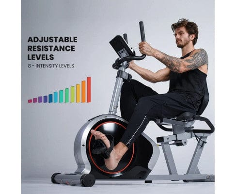 K16 Recumbent Exercise Bike, Adjustable Magnetic Resistance