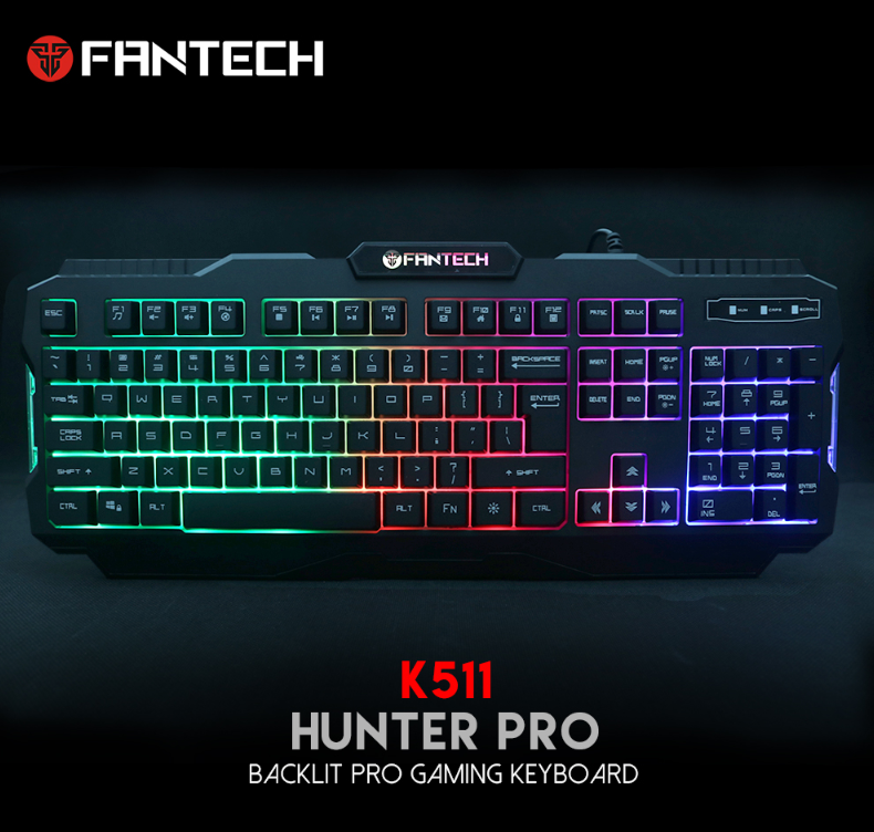 electronics K511 Hunter Pro 104 Keys Gaming Keyboard