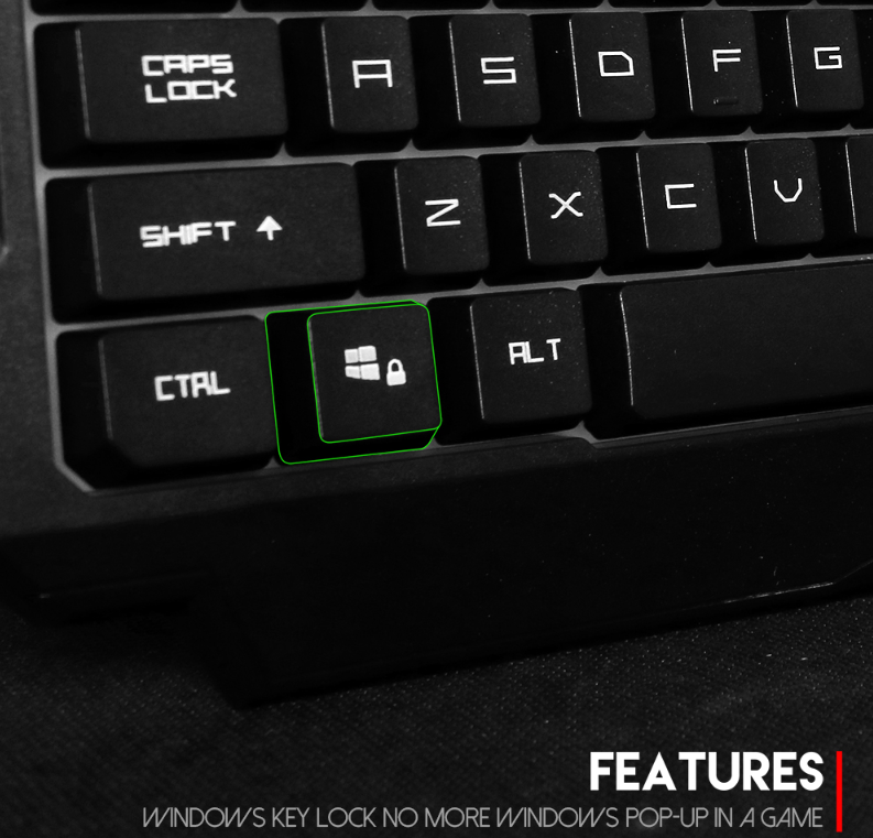 electronics K511 Hunter Pro 104 Keys Gaming Keyboard