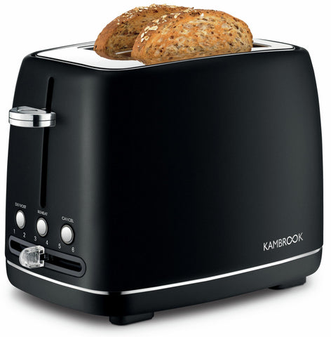 KAMBROOK PURELY PERFECT SLICE 2 SLICE TOASTER (BLACK)