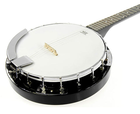 Karrera 5 String Resonator Banjo - Black