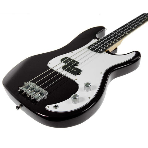 Karrera Electric Bass Guitar Pack - Black