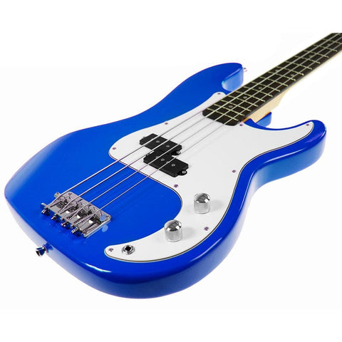 Karrera Electric Bass Guitar Pack - Blue