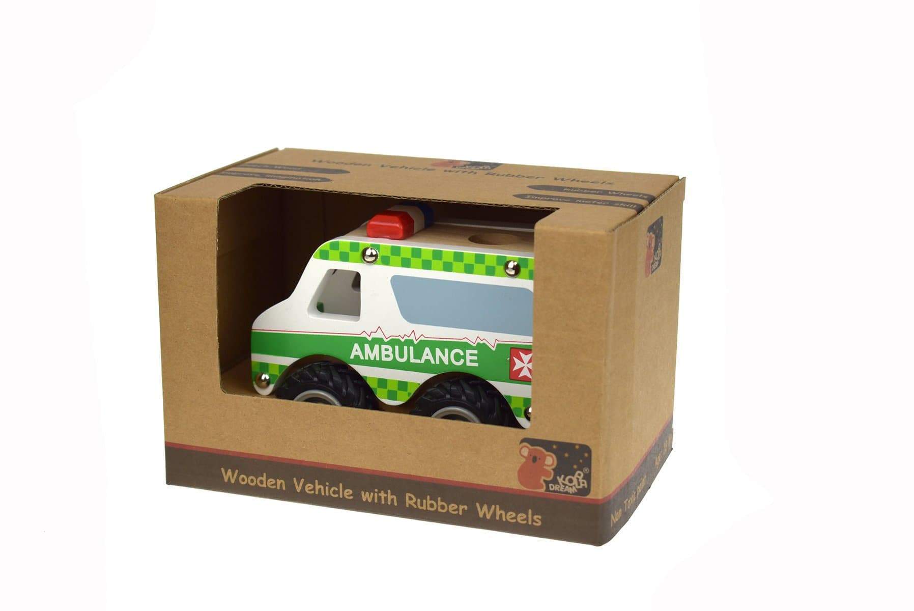 toys for infant Kd Wooden Ambulance