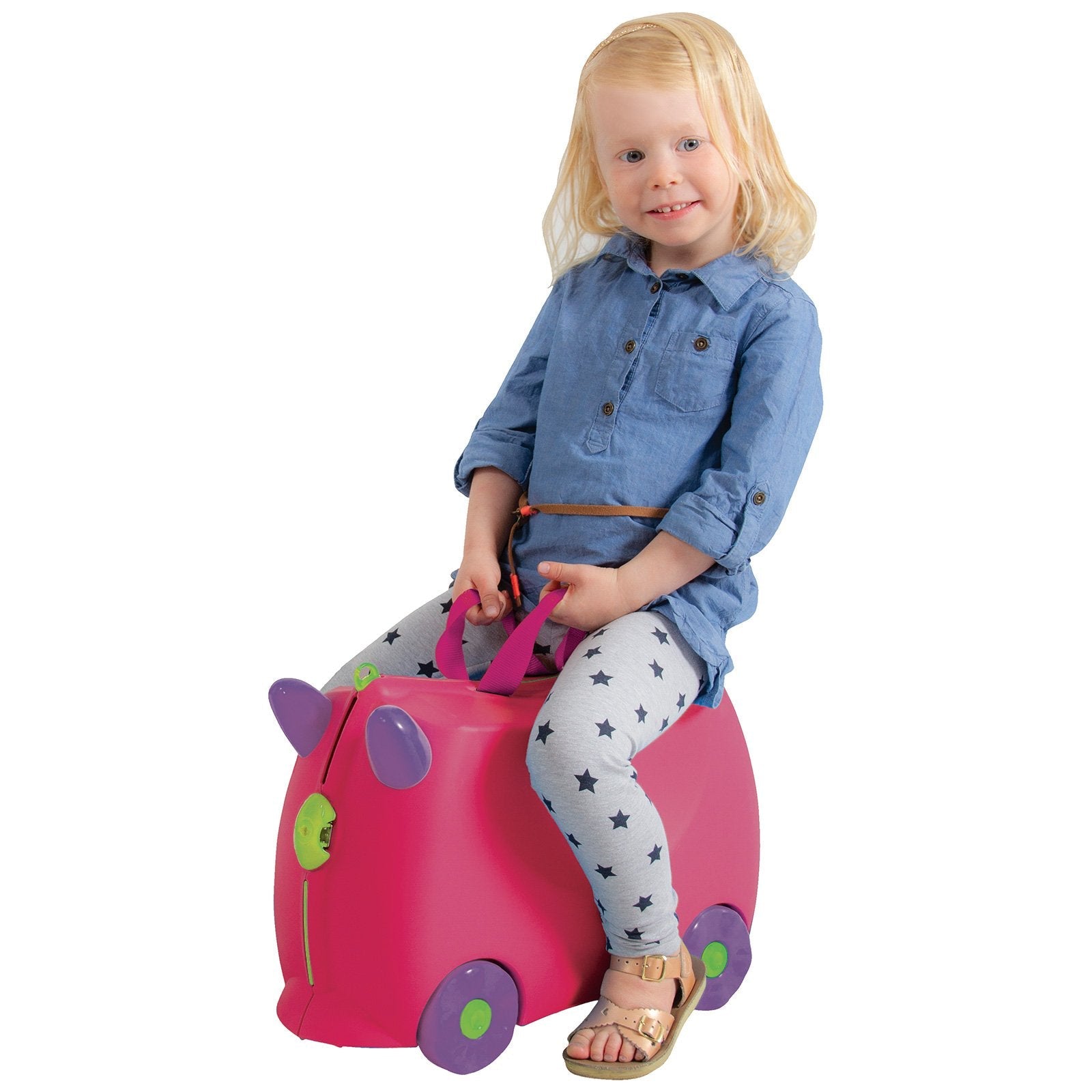 Kiddicare Bon Voyage Kids Ride on Travel Bag Pink