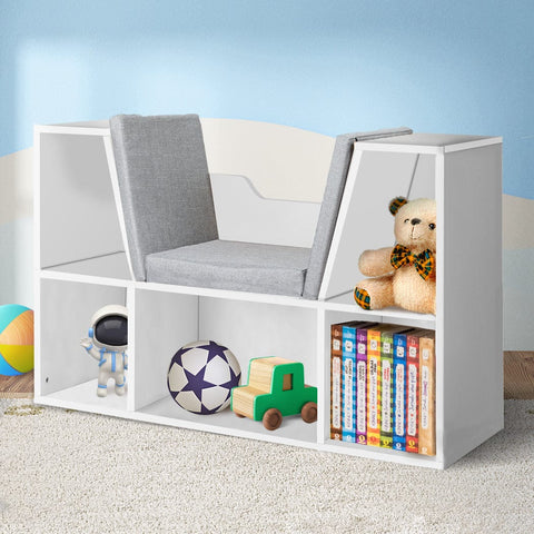 Kids Bookcase Toys Box Shelf Storage Cabinet