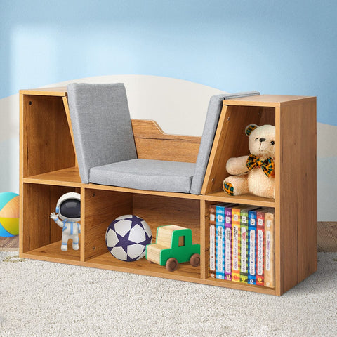 Kids Bookcase Toys Box Shelf Storage Cabinet Container Children Organiser