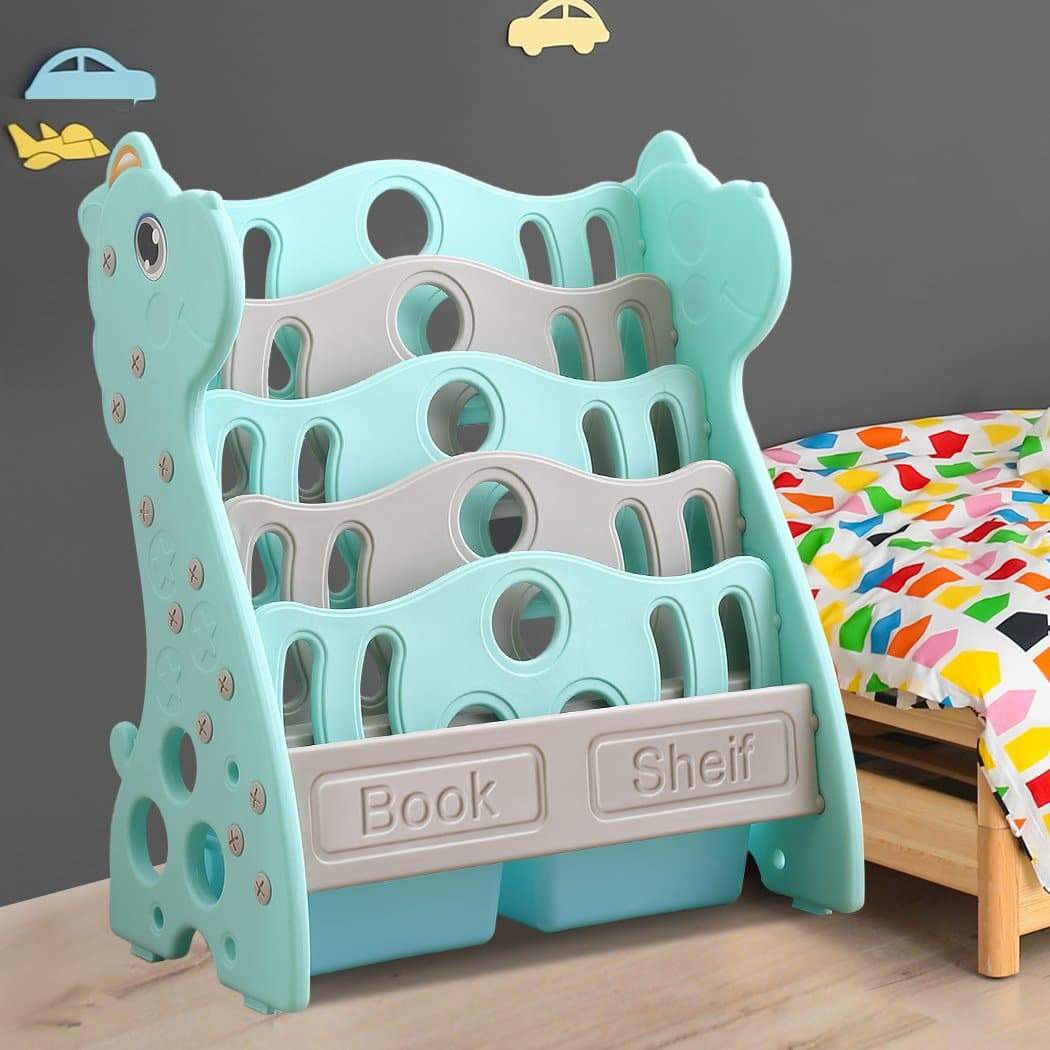 kids products Kids Bookshelf Magazine Rack Organiser Green