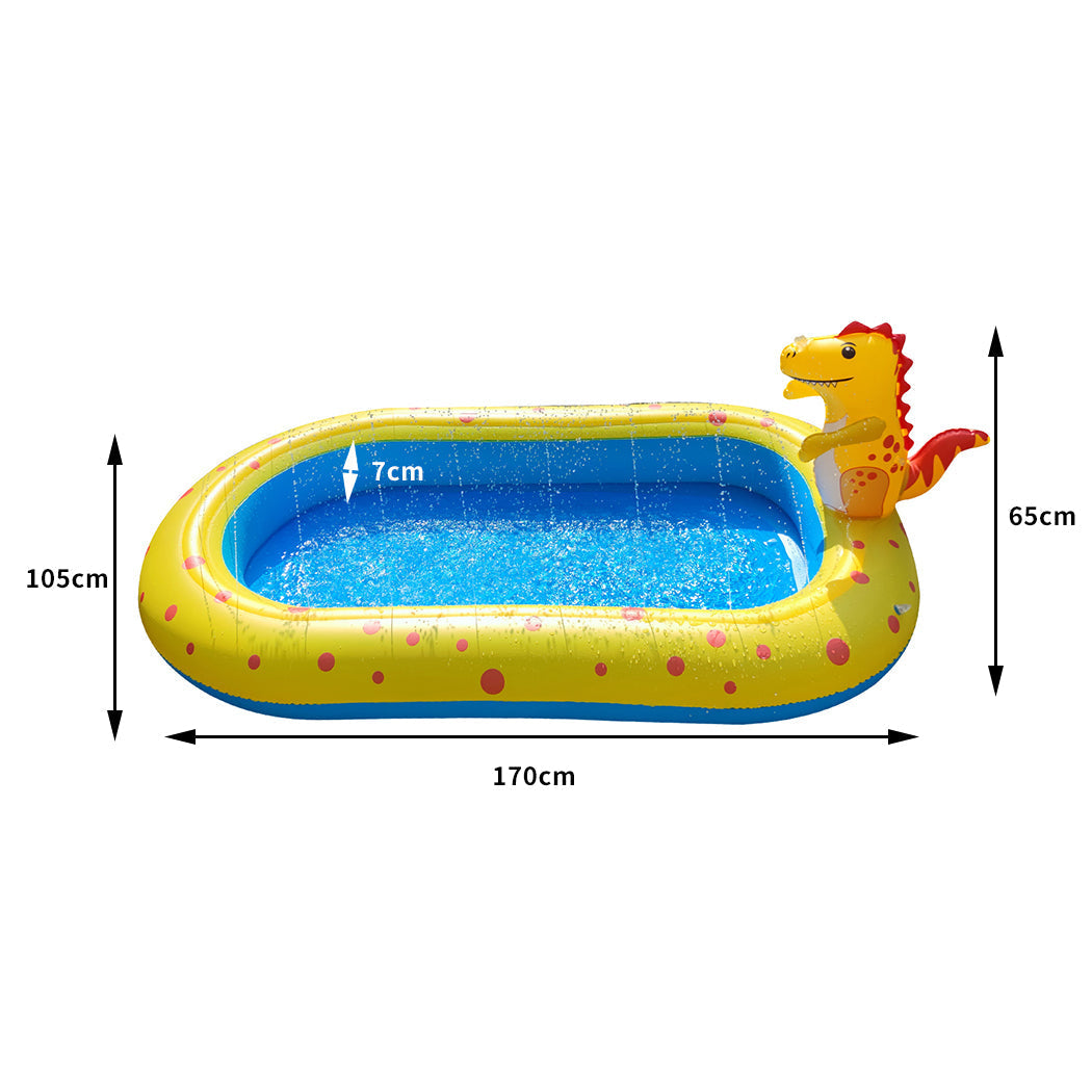 Kids Inflatable Water Pool Splash Spray Mat Children Sprinkler Play Pad Outdoor