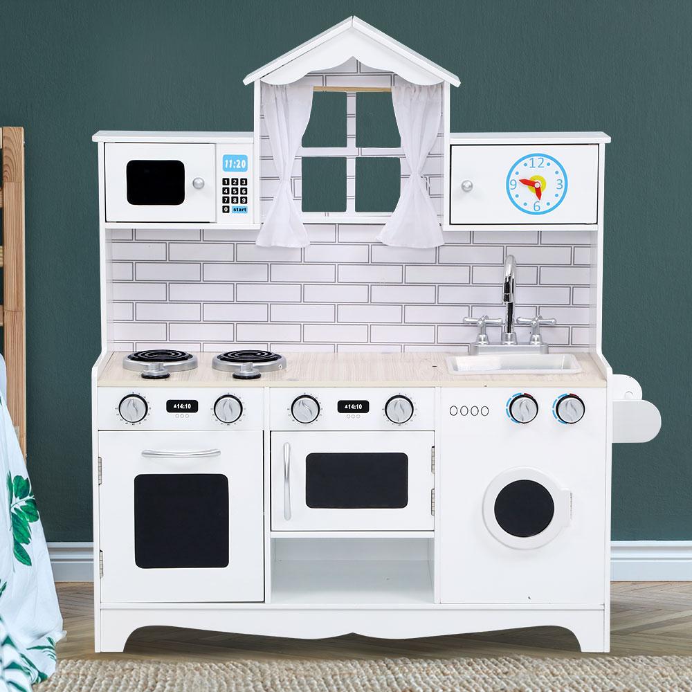 early sale simpledeal Kids Kitchen Set Pretend Play Food Sets Childrens Utensils Toys White