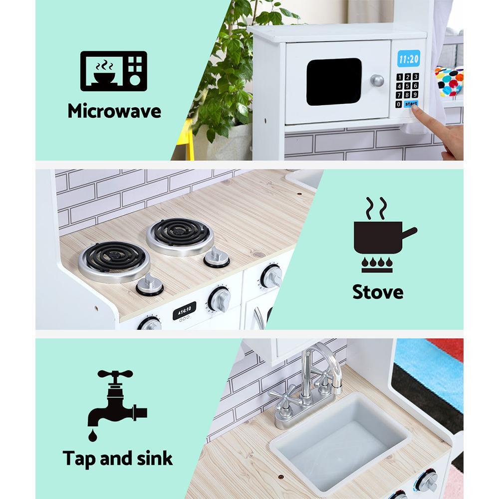 early sale simpledeal Kids Kitchen Set Pretend Play Food Sets Childrens Utensils Toys White