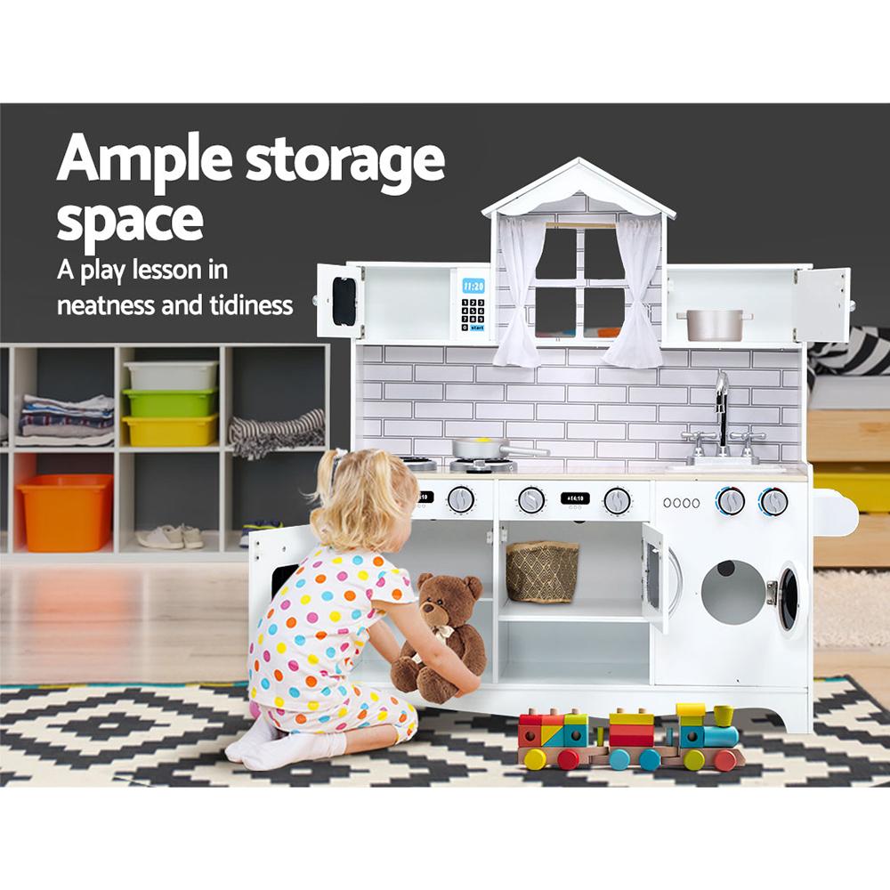 early sale simpledeal Kids Kitchen Set Pretend Play Food Sets Childrens Utensils Toys White