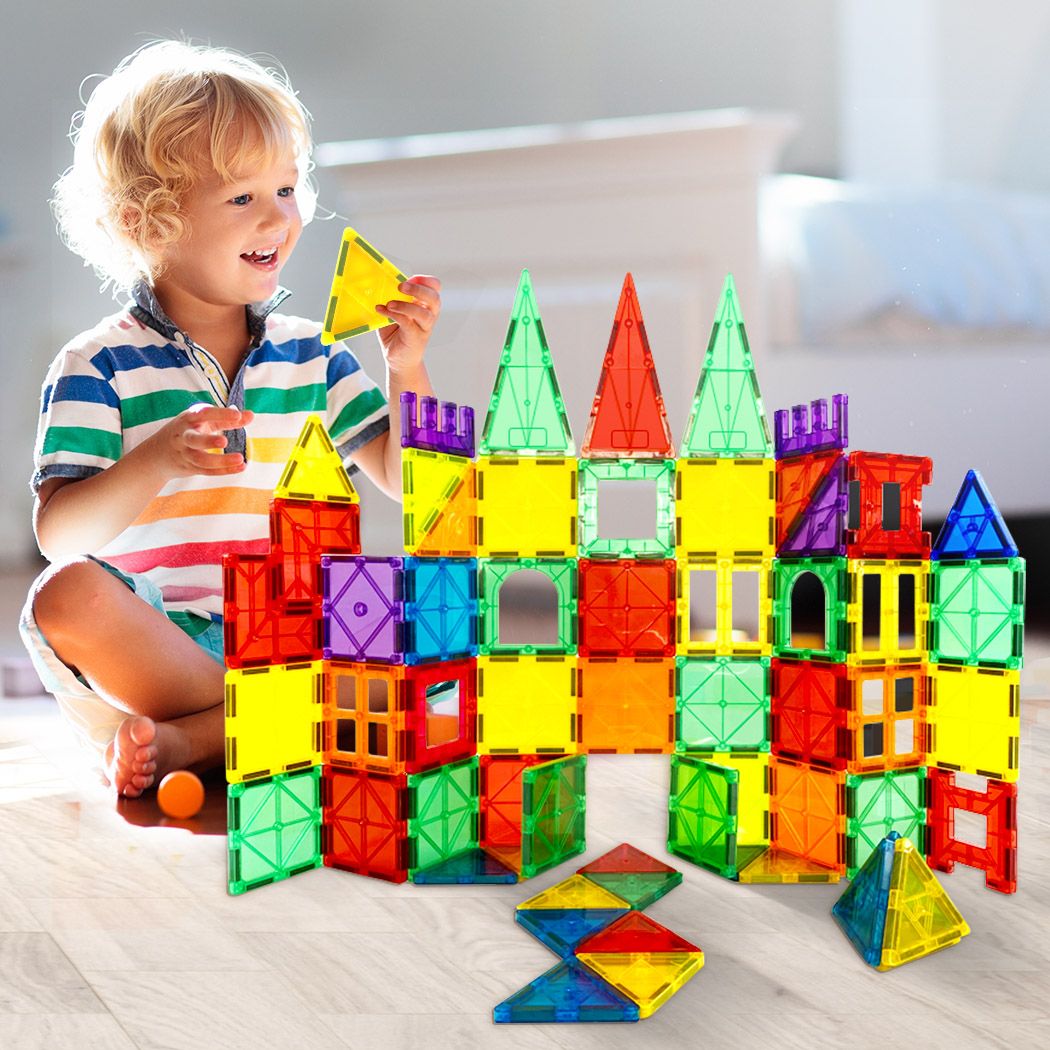 Kids Magnetic Building Blocks Tiles Educational Toys