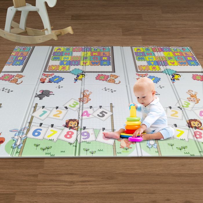 Kids Play Mat Baby Crawling Pad Floor Foldable XPE Foam Non-slip Zoo