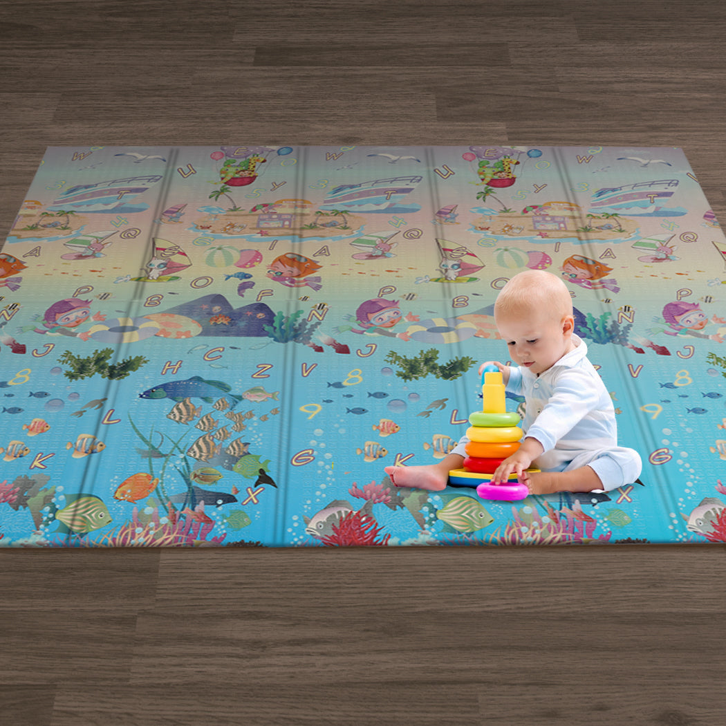 Kids Play Mat Baby Floor Foldable Crawling Pad xpe Foam Non-Slip Carpet