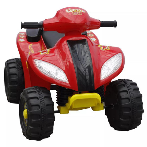 Kids Quad Bike Electric Red & Black