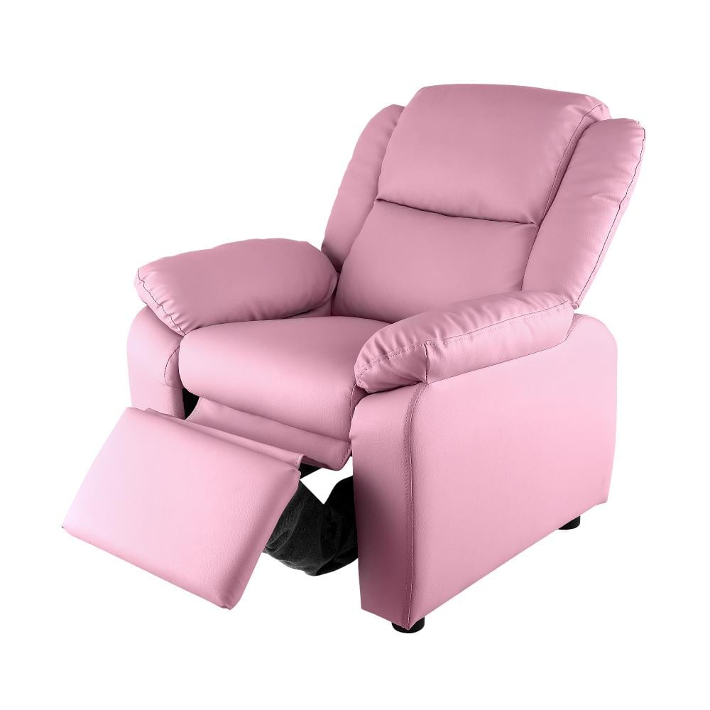 Kids Recliner Chairs Children Lounge Sofa PU Armchair w/ Hidden Storage
