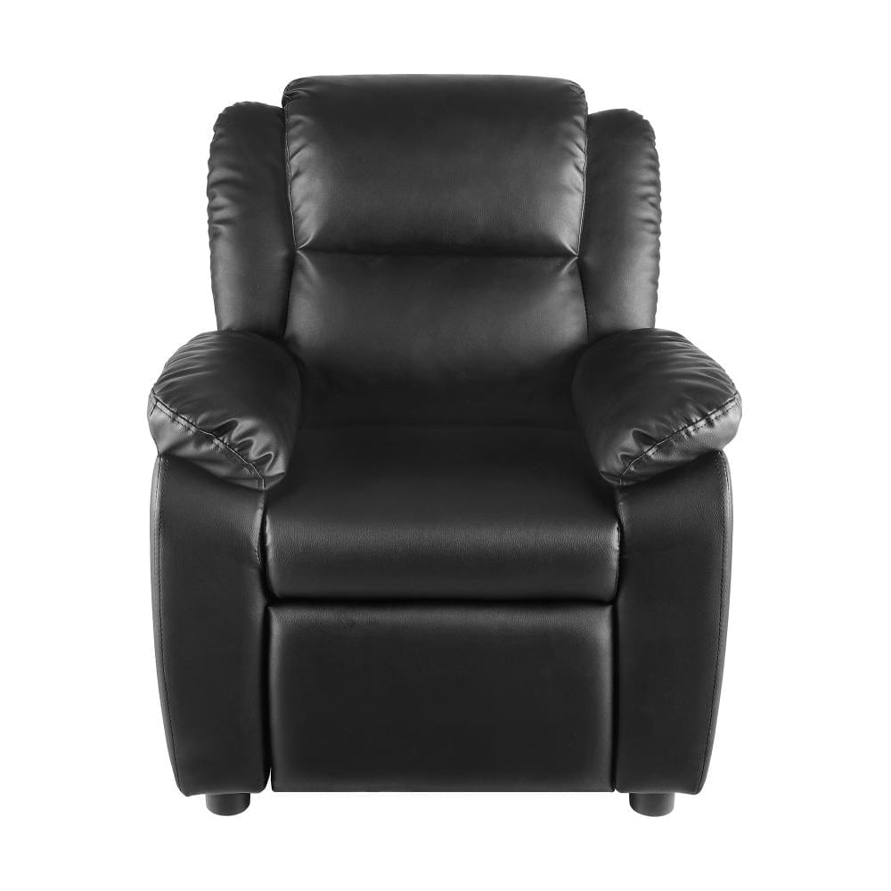 Kids Recliner Sofa Children Lounge Chairs PU Couch Armchair w/ Storage