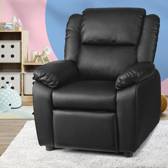 Kids Recliner Sofa Children Lounge Chairs PU Couch Armchair