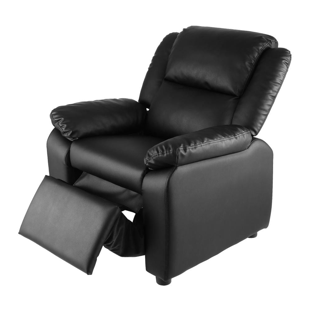 Kids Recliner Sofa Children Lounge Chairs PU Couch Armchair w/ Storage