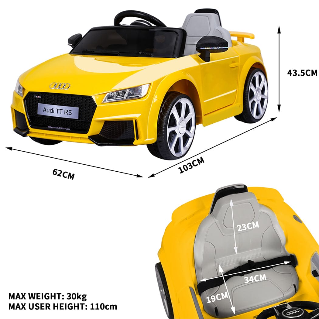 Kids Ride On Car 12V Battery Audi Licensed Electric Toy Remote Control