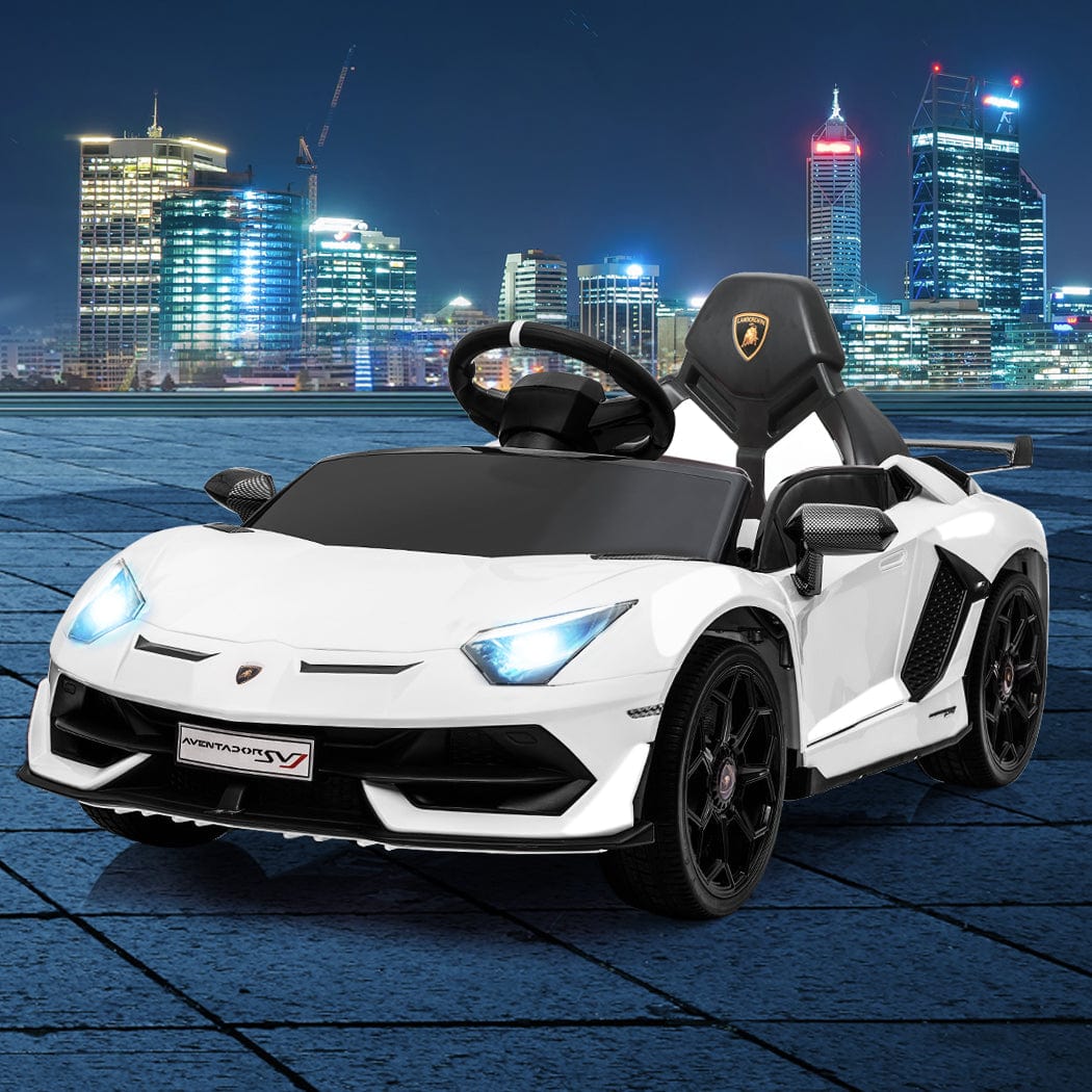 Kids Ride On Car Lamborghini SVJ Licensed Electric Dual Motor Toy