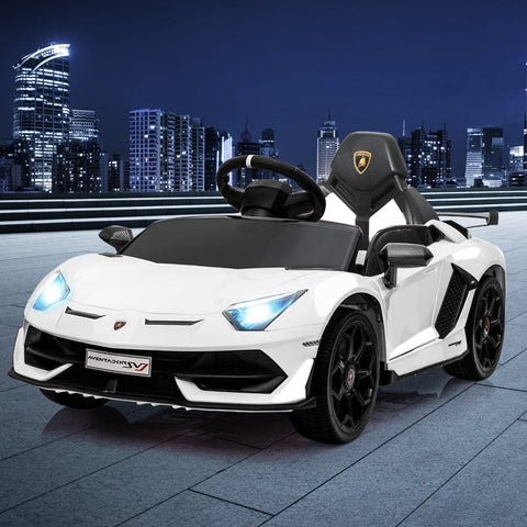 Kids Ride On Car Lamborghini SVJ Licensed Electric Dual Motor Toy