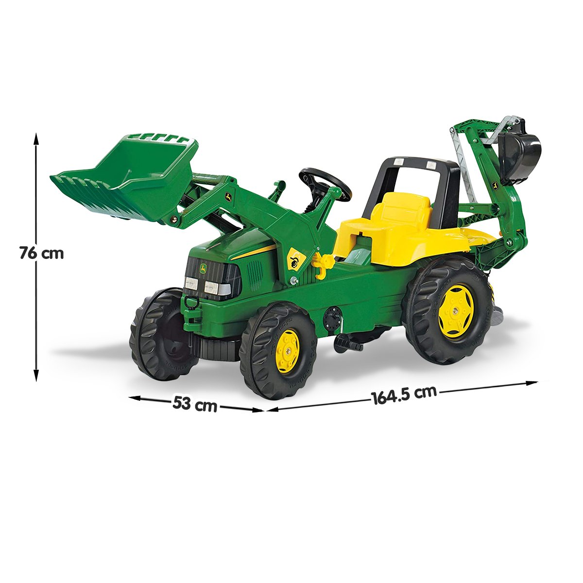outdoortoys Kids ride on tractor with loader & digger