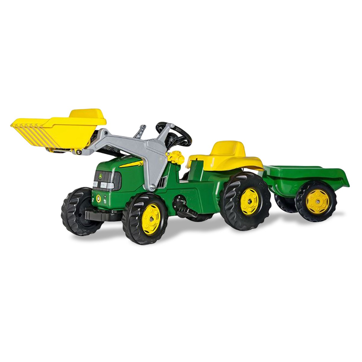 outdoortoys kids ride on tractor with trailer & loader