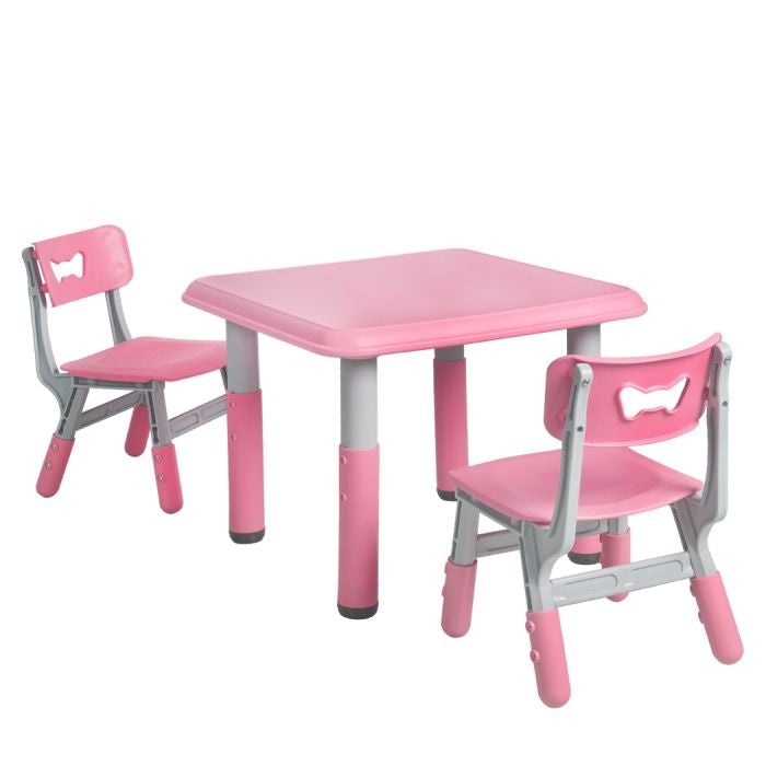 Kids Table and Chairs Children Furniture Toys Play Study Desk Set Pink/Green