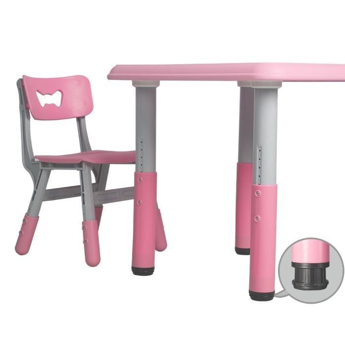 Kids Table and Chairs Children Furniture Toys Play Study Desk Set Pink/Green