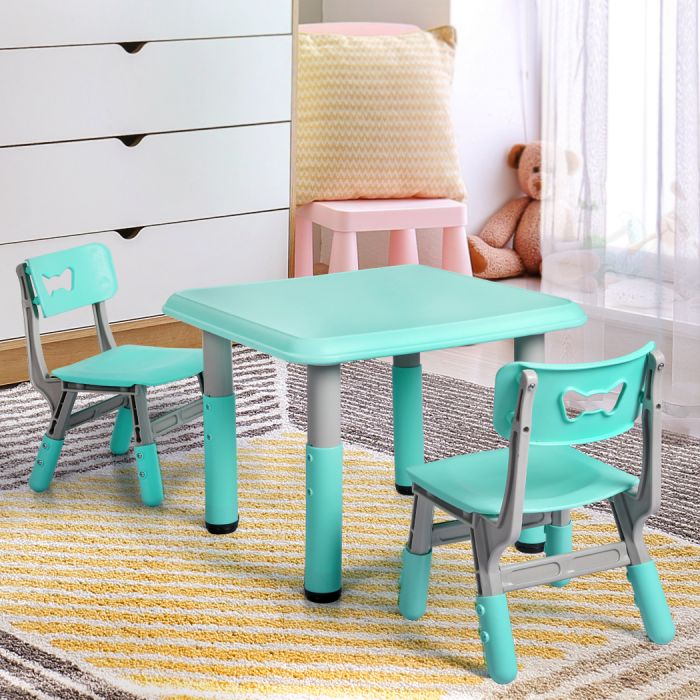 Kids Table and Chairs Children Furniture Toys Play Study Desk Set Pink/Green