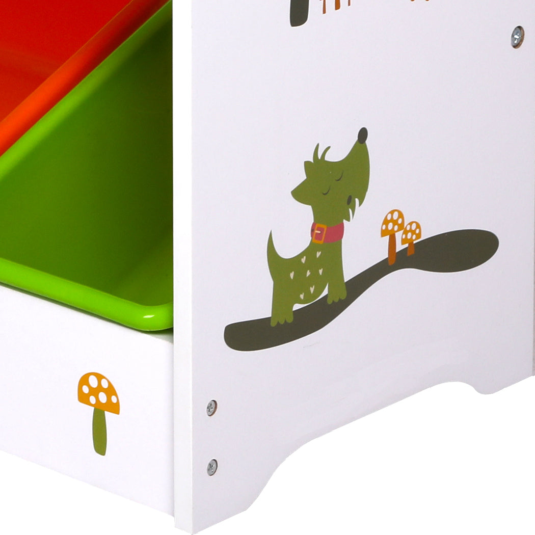 Kids Toy Box Organizers and Storage, Kids Bookshelf and Bookcase for Playroom