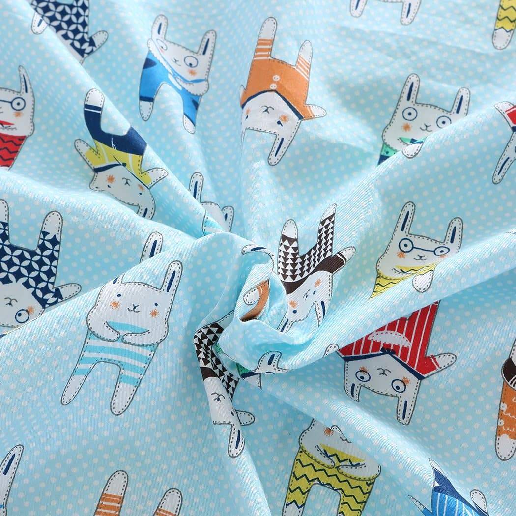 kids products Kids Warm Blanket Cartoon Print Cover Blue