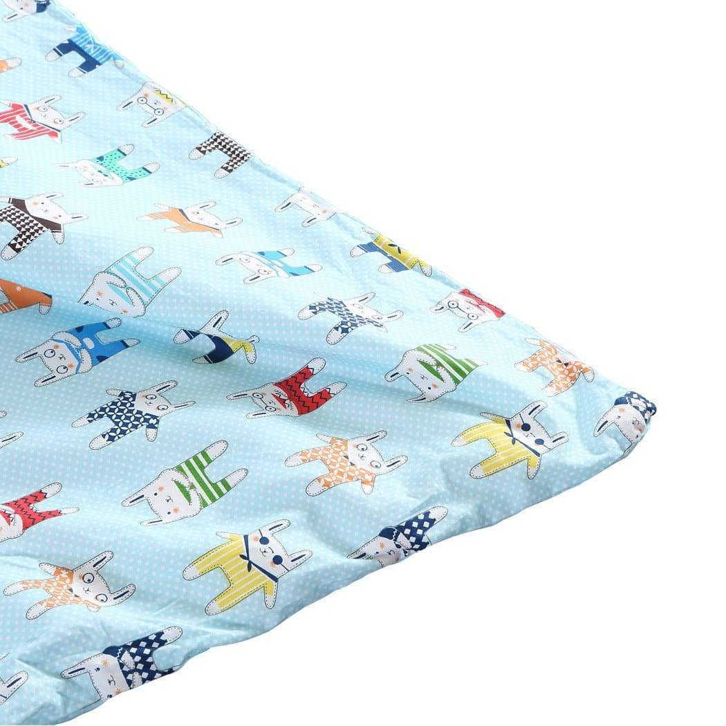 kids products Kids Warm Blanket Cartoon Print Cover Blue