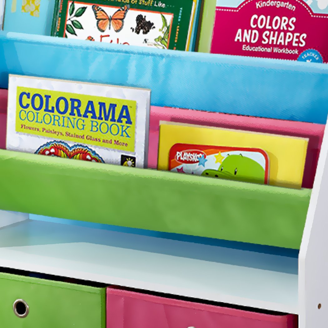 Kids Products kids Wooden Bookshelf Toy Organiser Storage Bin Rack