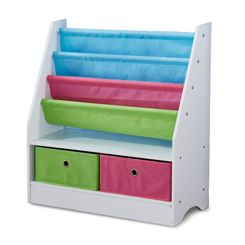 Kids Products kids Wooden Bookshelf Toy Organiser Storage Bin Rack