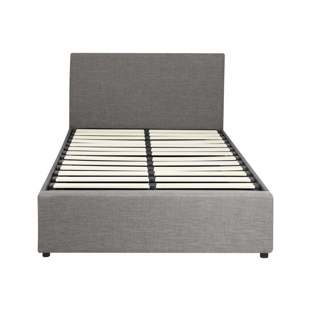 King Single Bed Frame with Gas Lift and Storage Space Mattress Base