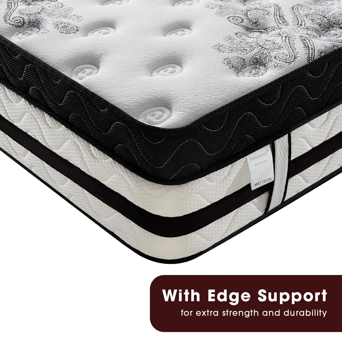 bedding King Single Mattress  with Euro Top - 34cm